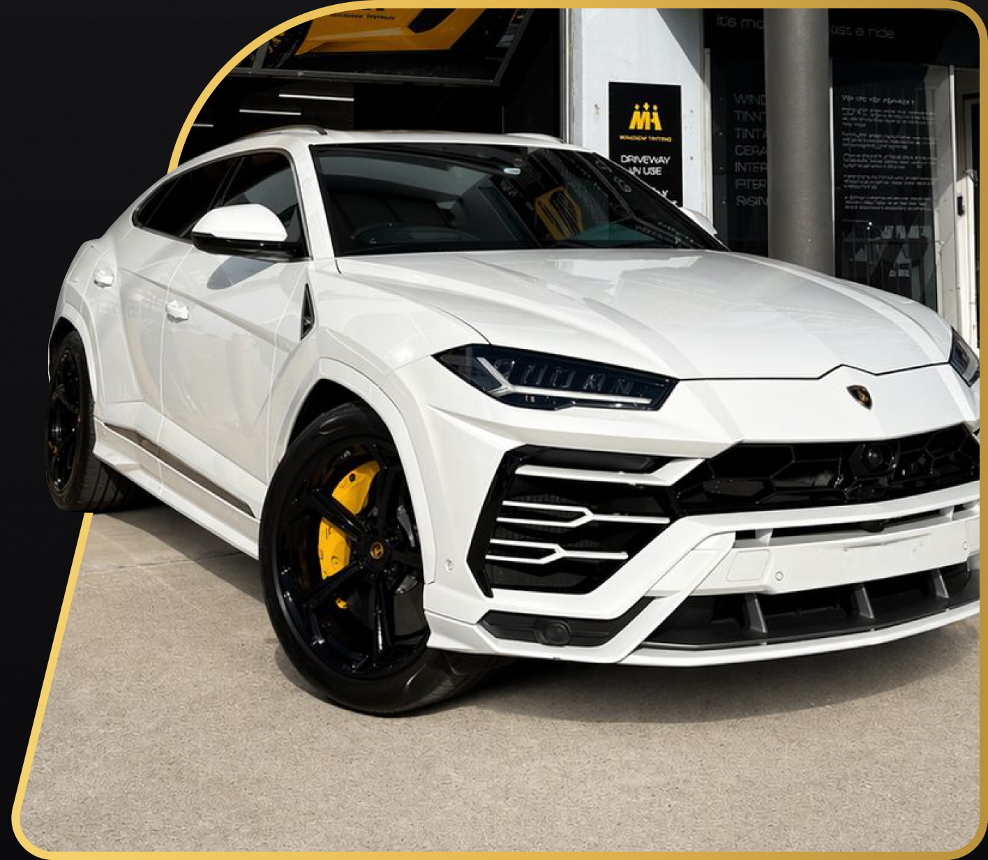 MH Window Tinting vehicle work